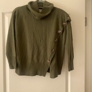 Small olive green turtle neck
